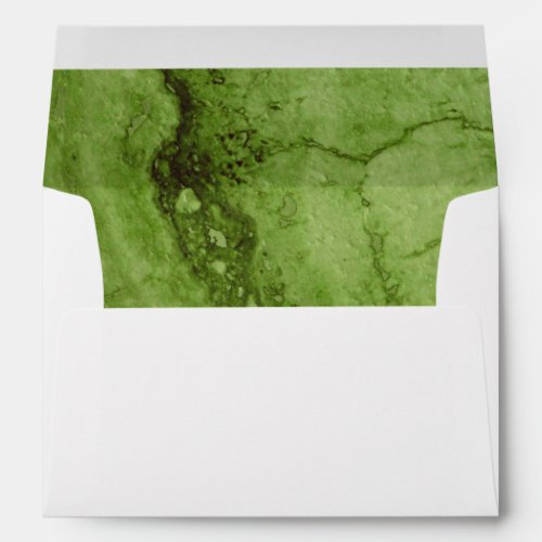 Green abstract Granite  stone marble pattern Envelope