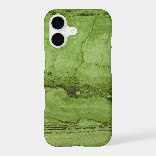 Green abstract Granite stone marble pattern Iphone Case (Back)