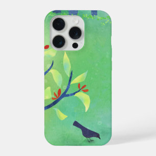 Green Abstract Landscape iPhone 15 Pro Case