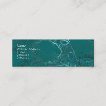 Green Abstract Mini Business Card by pixelholic at Zazzle