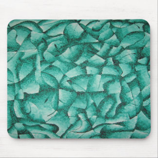 Green abstract mouse pad