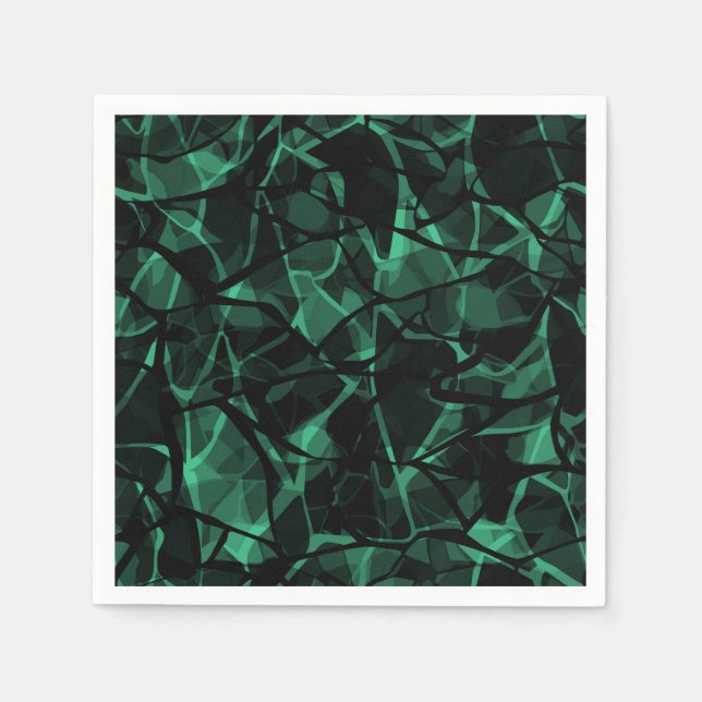 green abstract napkins (Front)