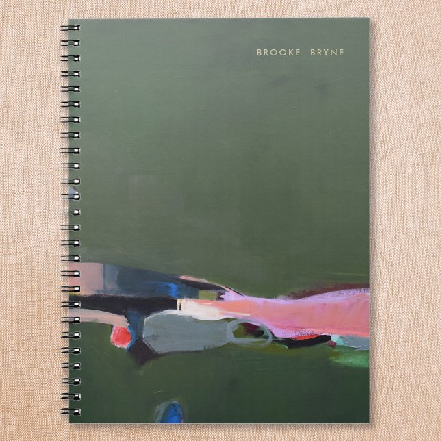 Green Abstract Painting  Notebook (Creator Uploaded)