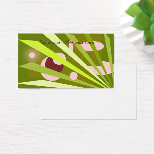Green abstract pattern for an interior designer (Desk)