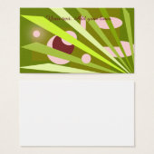 Green abstract pattern for an interior designer (Front & Back)