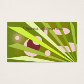 Green abstract pattern for an interior designer (Front)