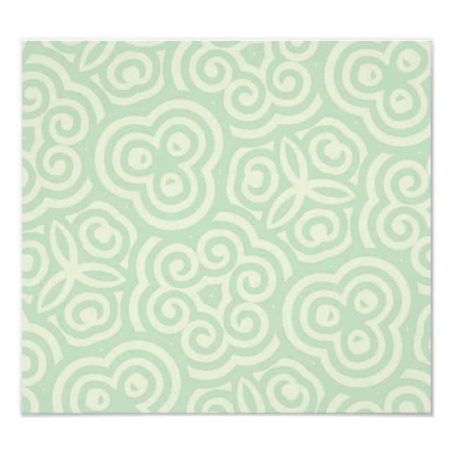 Green  Abstract Pattern Photo Print (Front)