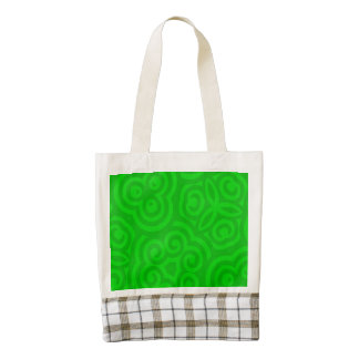 Green Abstract Pattern Zazzle HEART Tote Bag