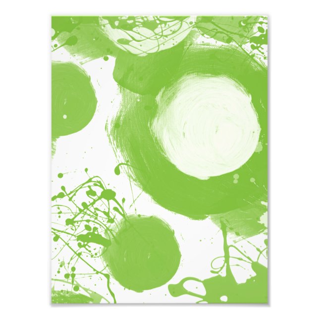 Green Abstract Photo Print (Front)