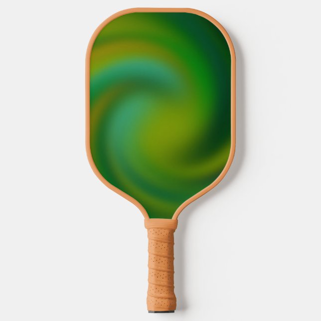 Green Abstract Pickleball Paddle (Front)