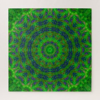 Green Abstract Puzzle by usadesignstore at Zazzle