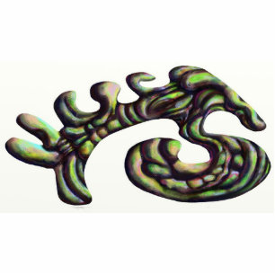 Green Abstract Shaped Magnet/keychain Cutout