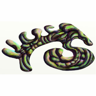 Green Abstract Shaped Magnet/keychain Cutout