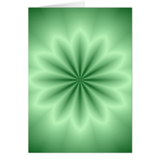 Green Abstract Star Cards (Front)