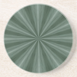 Green abstract starburst coaster