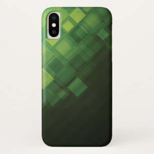 Green abstract technology design iPhone x case
