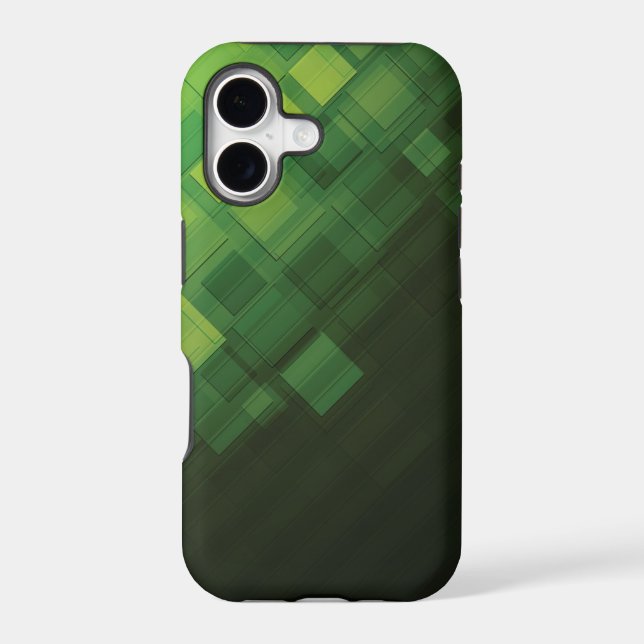 Green abstract technology design iphone case (Back)