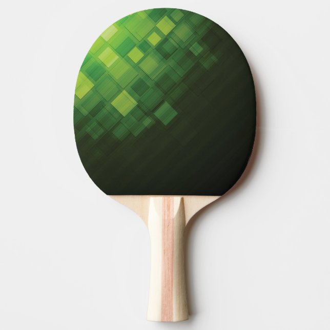 Green abstract technology design Ping-Pong paddle (Front)