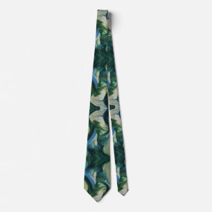 Green Abstract Tie