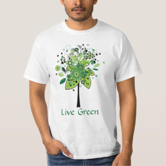 Green Abstract Tree T-Shirt