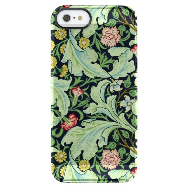 Green Acanthus iPhone SE/5/5S Clear Case (Back)