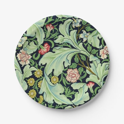 Green Acanthus Paper Plates
