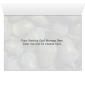 Green Acorn nuts Cards (Inside Horizontal (Bottom))
