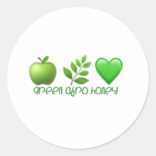 Green Afro Honey Stickers 3