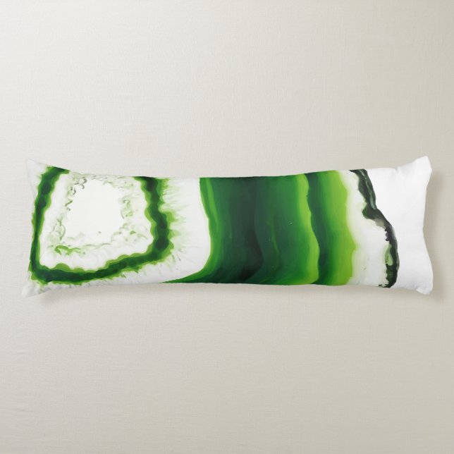 Green agate body pillow (Front)