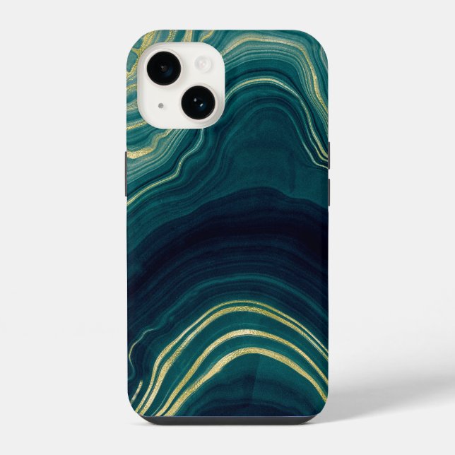 green agate iphone case (Back)
