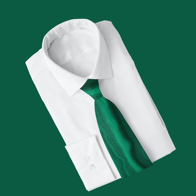 Green Agate marble elegant Neck Tie (Creator Uploaded)