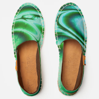 Green Agate Swirl Espadrilles