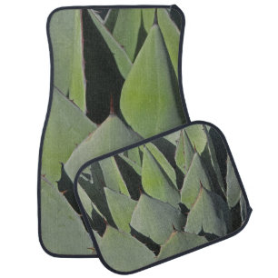 Green Agave Leaves Botanical Photo Southwest Car Floor Mat