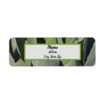 Green Agave Leaves Botanical Photo Southwest Label