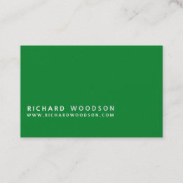 Green Agriculture Woodlot Farmer Minimalist Business Card