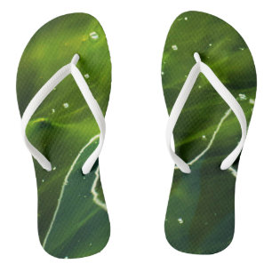 Green Algae and Water ffcna Flip Flops