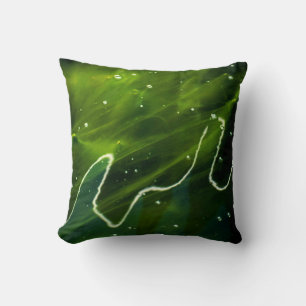 Green Algae and Water tpcnm Throw Pillow