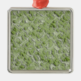 Green algae effect pattern. metal ornament