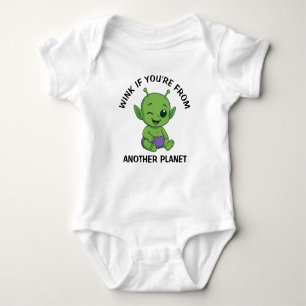 Green Alien Baby Bodysuit