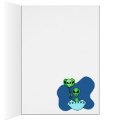 Green Alien Birthday Cards (Inside (Right))