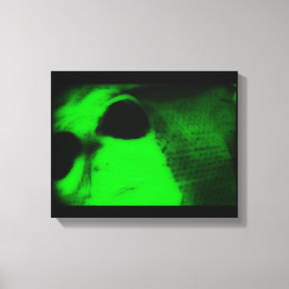 Green Alien Canvas Print
