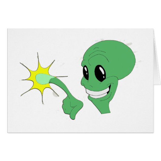 Green Alien Cards (Front Horizontal)