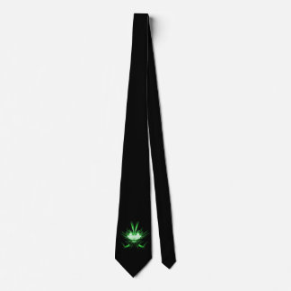 Green Alien Dragon w Glowing Eyes Tie