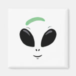 Green Alien Face Halloween Costume  Magnet