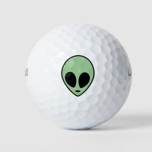 Green Alien Golf Balls