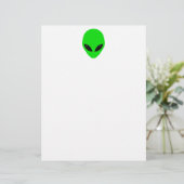 Green Alien Head (Standing Front)