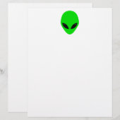 Green Alien Head (Front/Back)