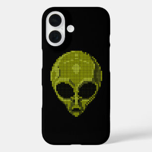 Green Alien Head  iPhone 16 Case