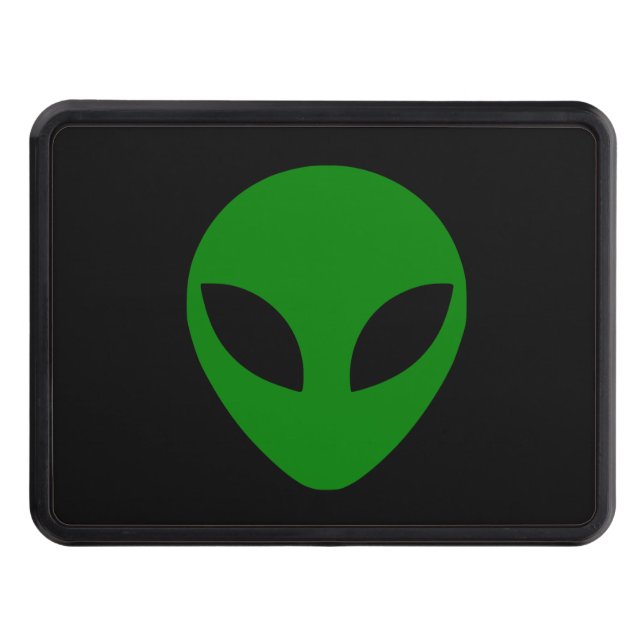 Green Alien Head Hitch Cover (Front)