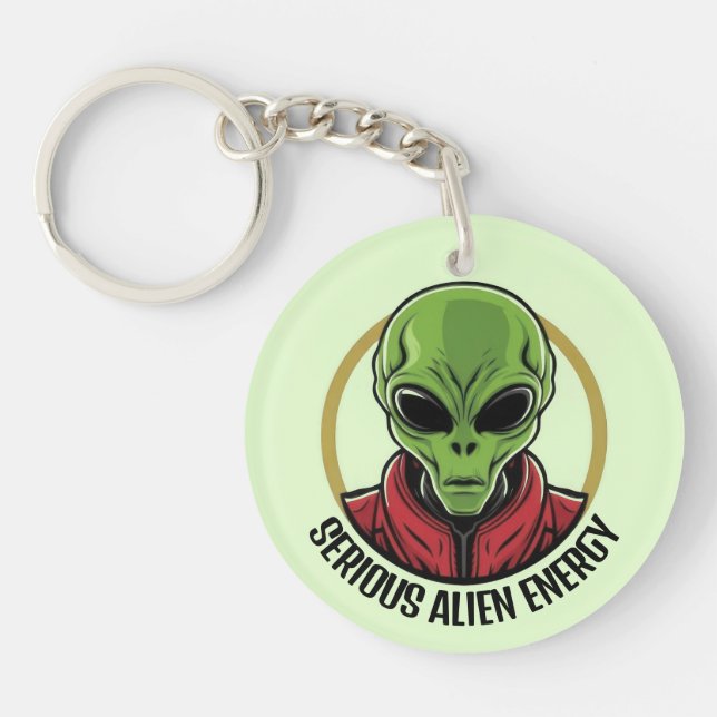 Green Alien Keychain (Front)